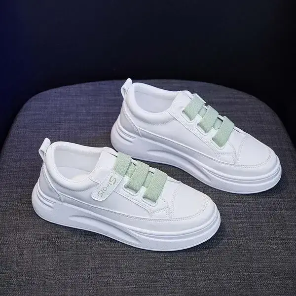 Womens Solid Color Sneakers | Water-Repellent Low-Top Casual Shoes in Grey, Green, Orange