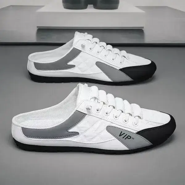 Mens & Unisex Mesh Sneakers | Breathable Colorblock Low-Top Casual Shoes in Black, Green, White