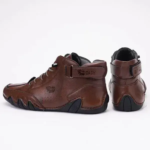 Mens High-Top Sneakers | Breathable Solid Color Flat Casual Shoes With Multiple Colors