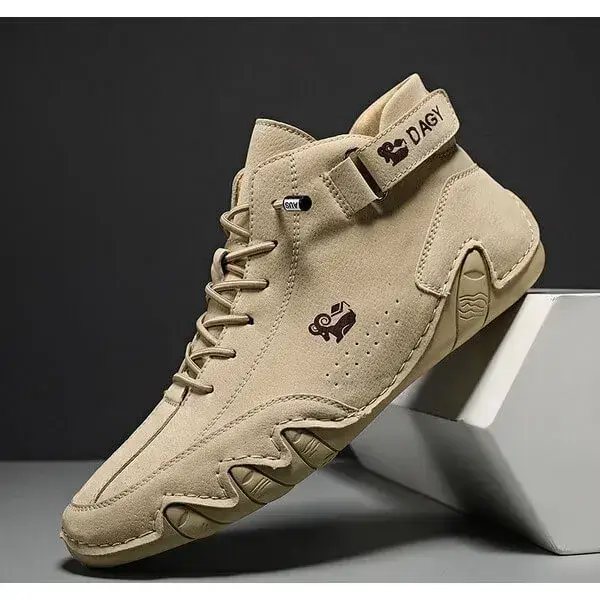 Mens High-Top Sneakers | Breathable Solid Color Flat Casual Shoes With Multiple Colors