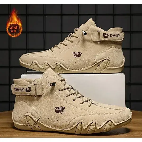 Mens High-Top Sneakers | Breathable Solid Color Flat Casual Shoes With Multiple Colors