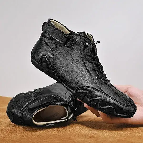 Mens High-Top Sneakers | Breathable Solid Color Flat Casual Shoes With Multiple Colors
