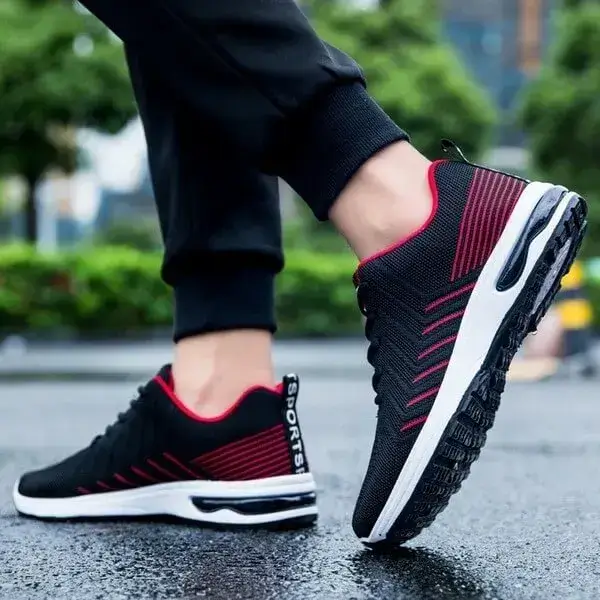 Men Spring Autumn Colorblock Mesh Breathable Platform Sneakers | Casual Fashion Shoes