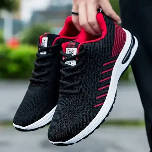 Men Spring Autumn Colorblock Mesh Breathable Platform Sneakers | Casual Fashion Shoes