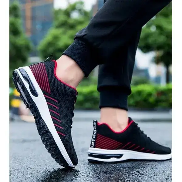 Men Spring Autumn Colorblock Mesh Breathable Platform Sneakers | Casual Fashion Shoes